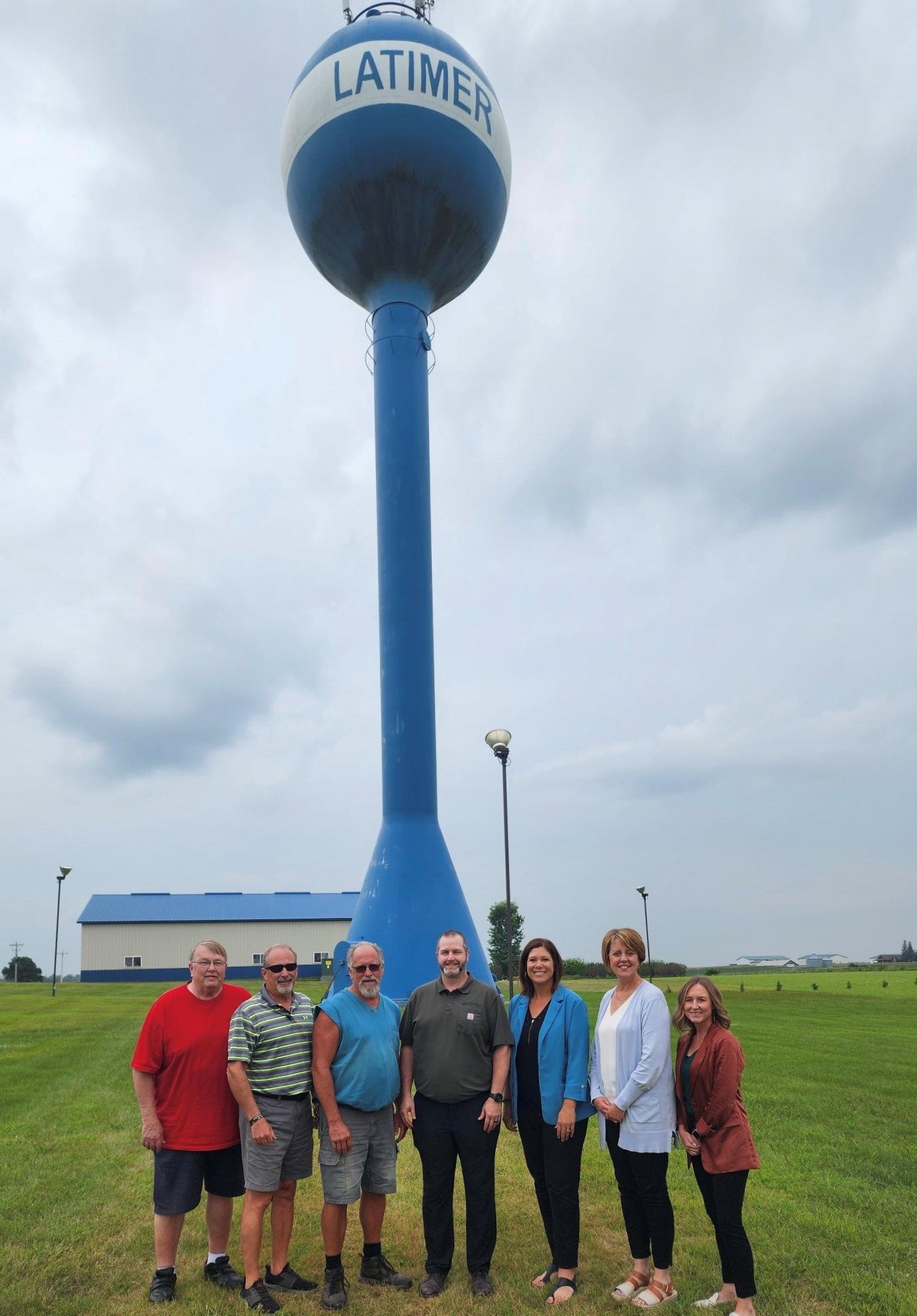 Pictured are members of Latimer Development Corp., Franklin REC, FCDA, and Corn Belt Power Co-op